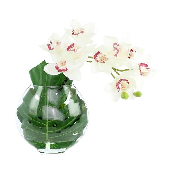 slide 2 of 5, Orchid and Philodendron Arrangement - 18