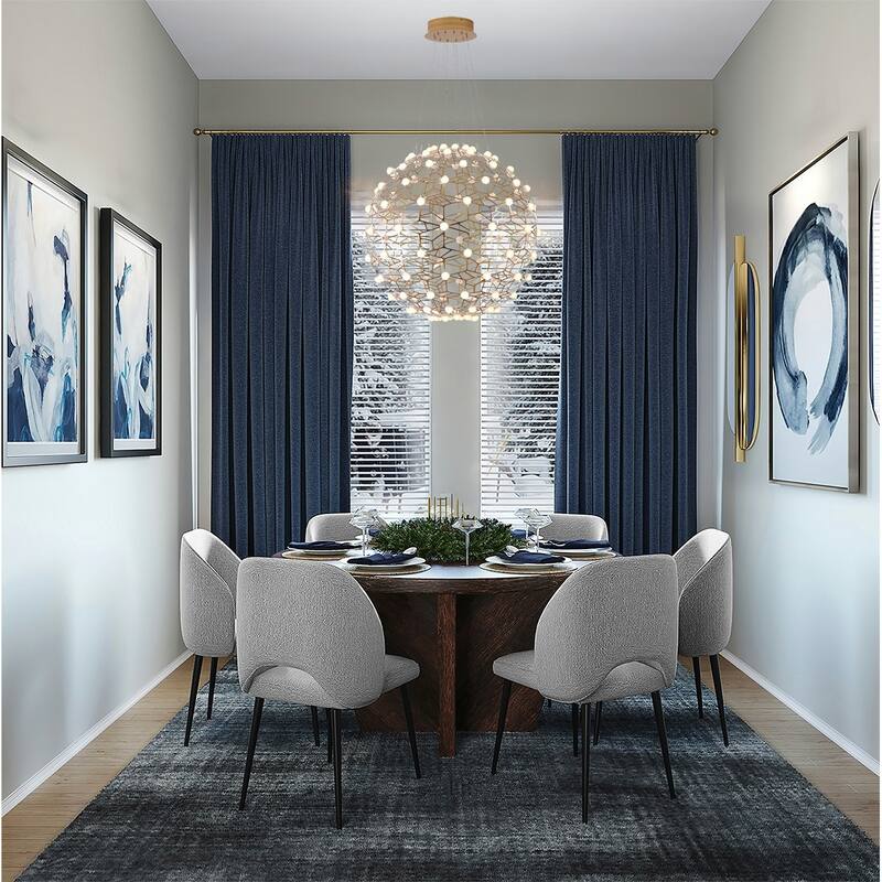 115-Light Gold ORB LED Chandelier With White Acrylic Diffusers