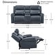 preview thumbnail 86 of 85, Leo Power Wall Hugger Reclining Sofa with Multi-Function Console