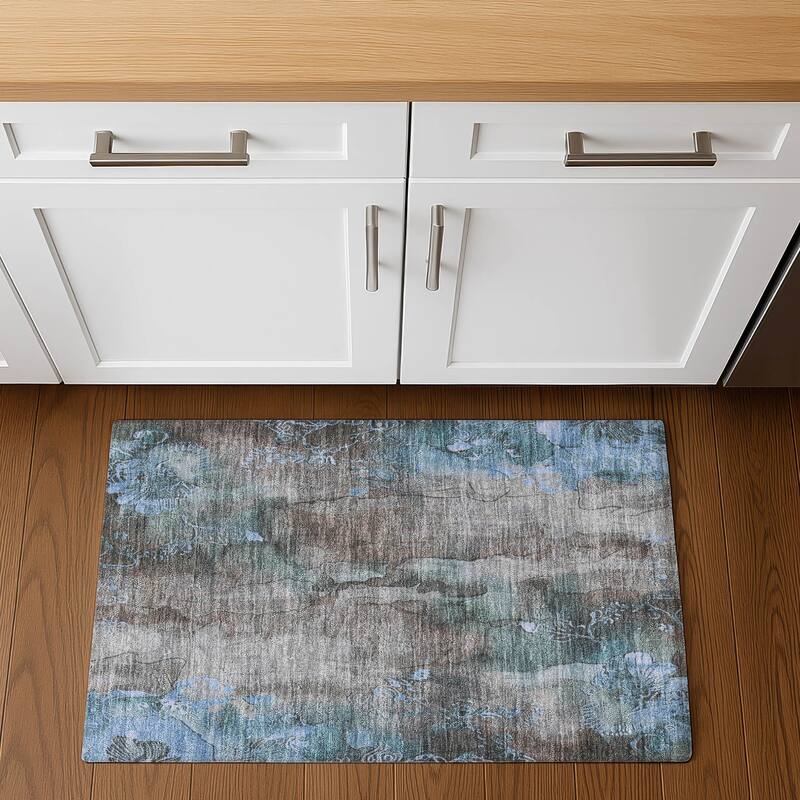 Premium Washable Super Soft Abstract Chic Mayfield Rug - Taupe - 1'8" x 2'6"