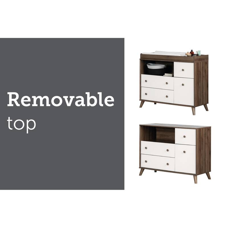 South Shore Yodi 4-drawer Storage Changing Table - N/A