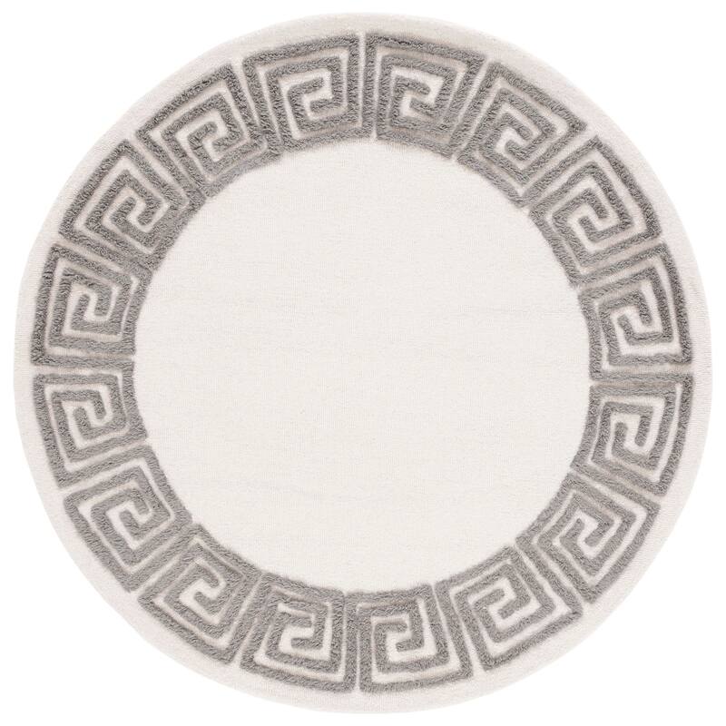 SAFAVIEH Handmade Metro Dream Greek Key Border Wool Rug