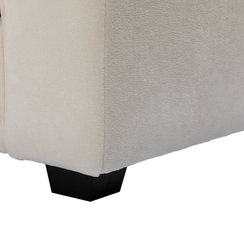 Roomfitters 79.5" Modern Sofa with Plush Cushions, Sleek Arm Design & Solid Wood Frame for Living Room, Bedroom