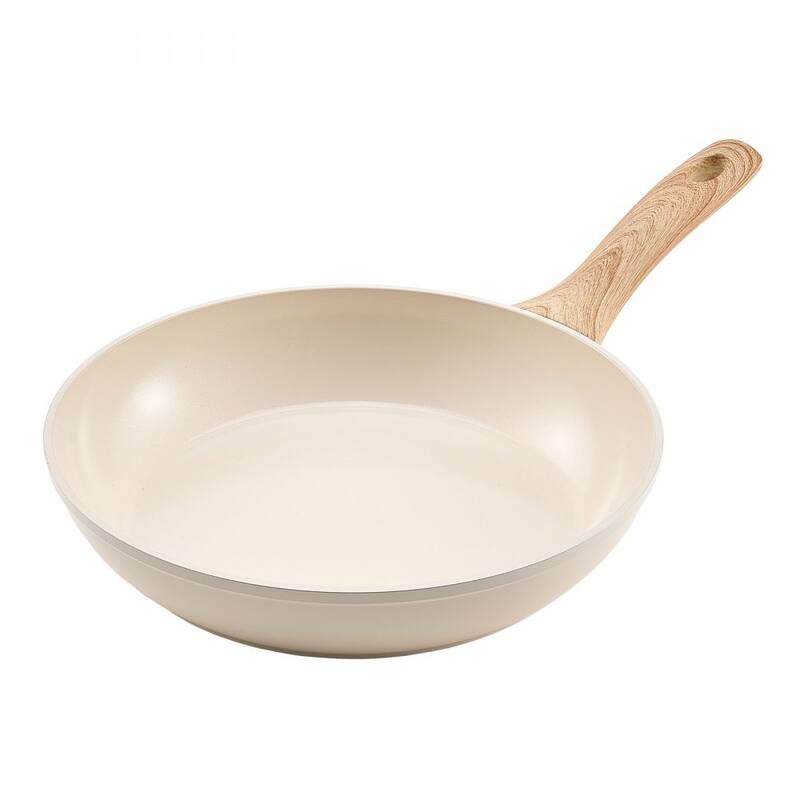 3-Piece Aluminum Frying Pan Set Nonstick Skillets Heat-Resistant Handles for All Stovetops - Large Pan Size: 19 x 11 x 3 in