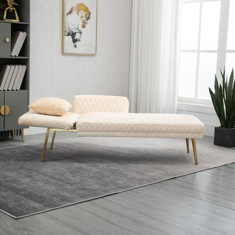 COOLMORE Velvet Sofa Loveseat Sofa with metal feet
