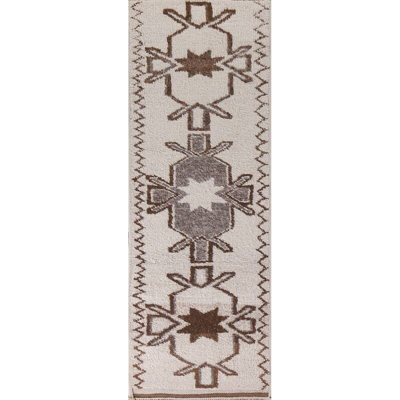 Anatolian Turkish Runner Rug Handmade Wool Carpet - 3'0"x 11'8"