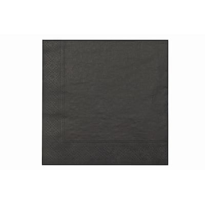 20 Pack Luncheon 3 Ply Napkin (black) - Set Of 6