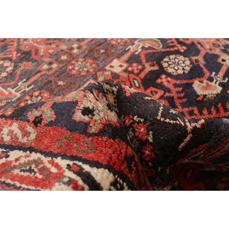 ECARPETGALLERY Hand-knotted Andelz Navy Wool Rug - 3'8 x 11'2