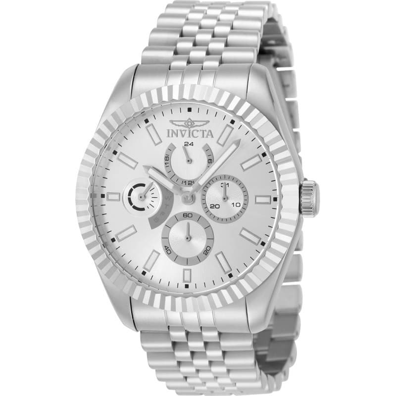 Invicta Men's 49534 Specialty Quartz VD84 Brass Dial Watch - Silver