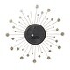 preview thumbnail 67 of 68, Gold / Copper / or Silver Iron Metal Starburst Sun Glam Wall Clock