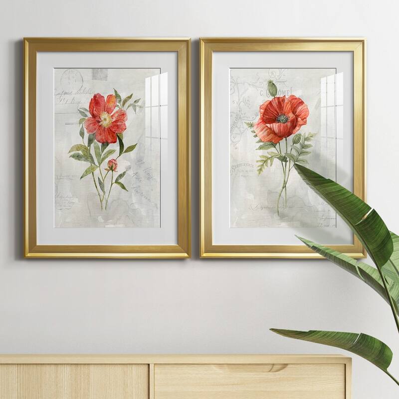 Linen Peony Premium Framed Print - Ready to Hang