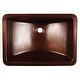 preview thumbnail 2 of 3, Sinkology Curie 21" Undermount Bathroom Sink in Copper