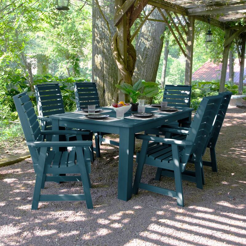 Weatherly 7-piece Outdoor Dining Set - 42" x 72" Table, Dining-height