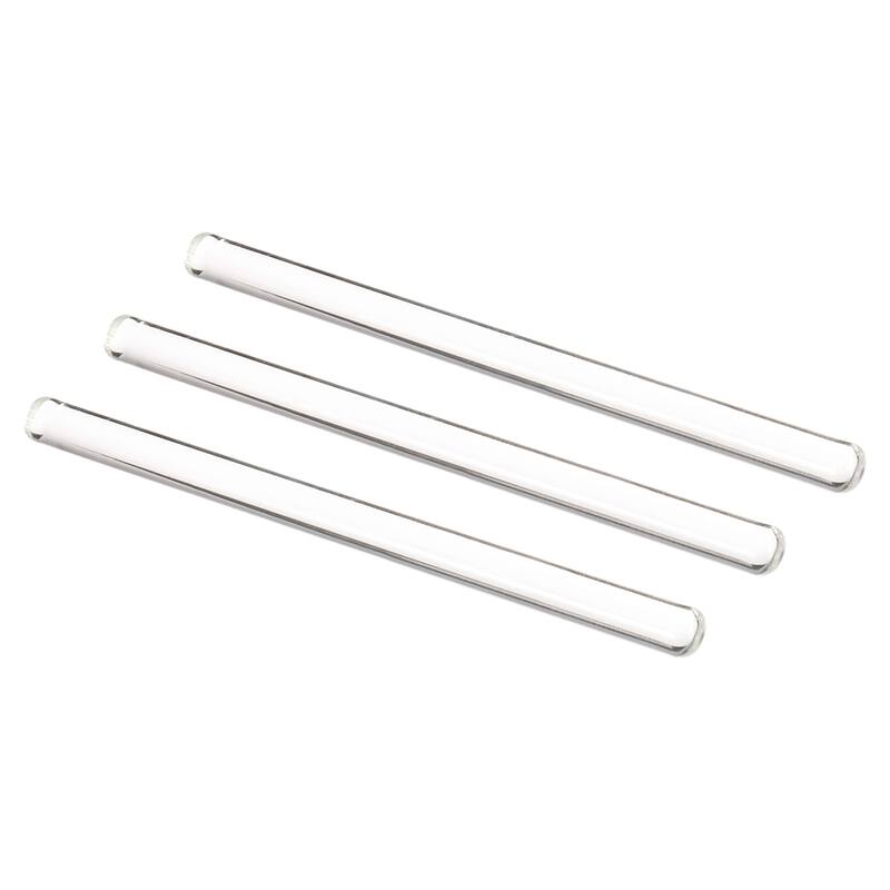 3.3 Borosilicate Glass Stick 10mm Dia Stir Rod Mixing Tools 3Pcs
