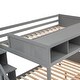 preview thumbnail 42 of 40, Twin over Full Bunk Bed With Shelfs,Storage Staircase and 2 Drawers