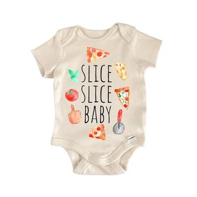 Pizza Slice Pizzeria - Baby Boy Girl Clothes Infant Bodysuit Funny Cute Newborn