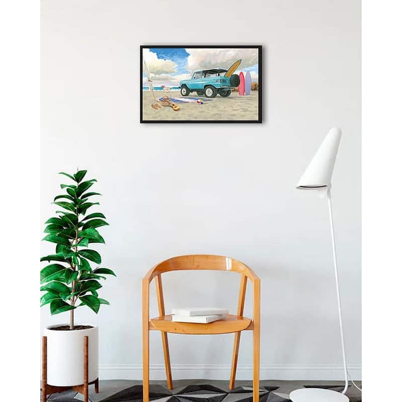 Beach Ride I Framed Poster - 18 x 24 Inch - Black
