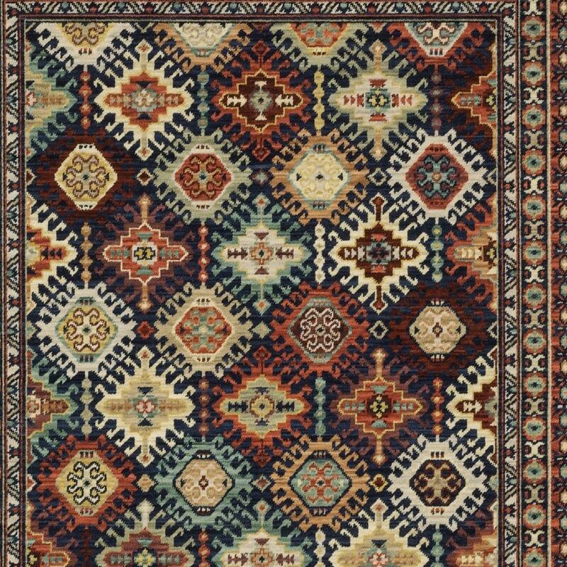 HomeRoots Oriental Traditional Rectangle Area Rug