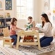 preview thumbnail 14 of 18, Costway 5-in-1 Kids' Table & Chair Set with Chalkboard, Whiteboard, 3 - See Details