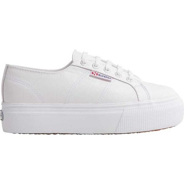 leather superga platform