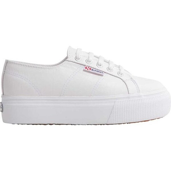 superga black leather platform