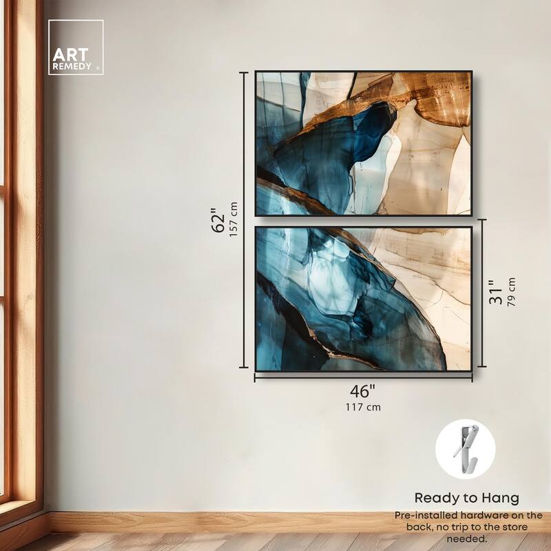 Glitch Aesthetic II Canvas Set of 2 by Art Remedy
