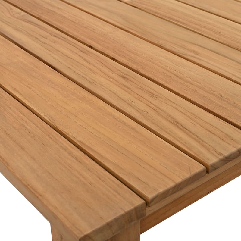SAFAVIEH Couture Kathern Wood Patio Coffee Table. - 47.4" x 26.4" x 18.5" - 47"W x 26"D x 19"H