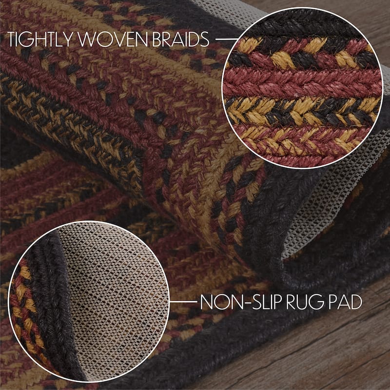 Heritage Farms Jute Rug/Runner Rect w/ Pad 24x78 - 3'6"