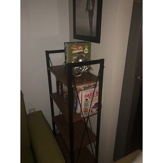 Baxton Studio New Semester Industrial Vintage Bookshelf