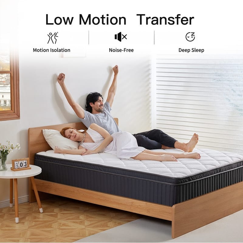 SweDrea 12 in. Plush Gel-infused Memory Foam Hybrid Mattress Cooling and Breathable with CertiPUR-US, SGS and OEKO-TEX