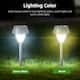 1/6/12Pcs Garden Solar Lights for Outdoor Pathway Waterproof Outside Post Lighting Lamps, White / Warm White