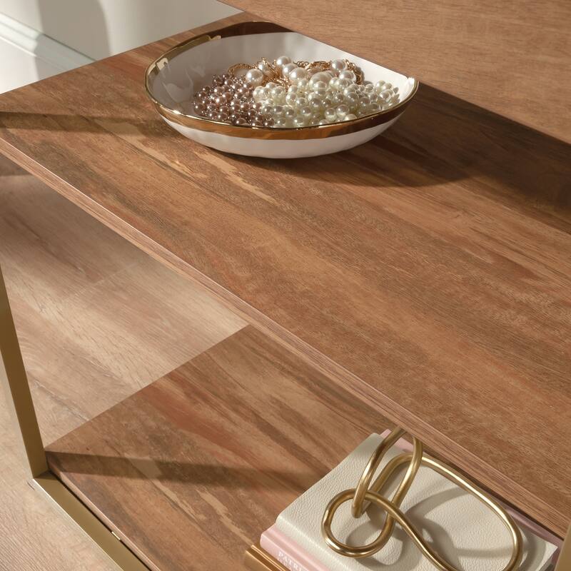 Wood Vanity with Chic Storage, Brown - 47.32" W x 16.77" D x 49.45" H