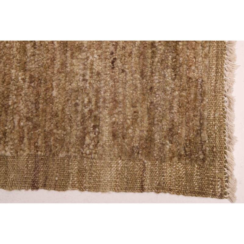 ECARPETGALLERY Hand-knotted Pak Finest Marrakesh Khaki Wool Rug - 6'4 x 9'1