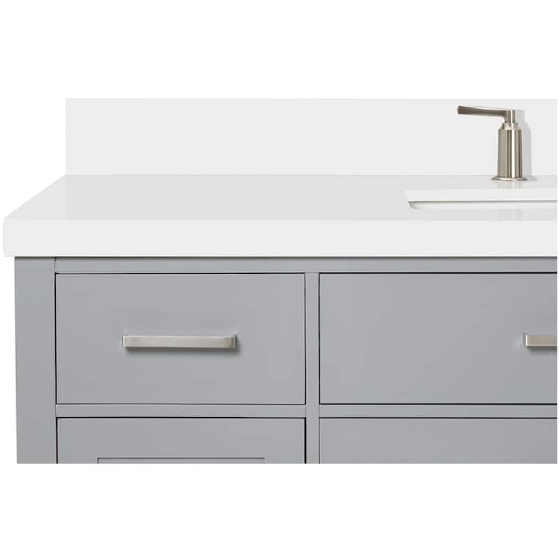 Ariel H055SWQRVO Bristol 55" Free Standing Single Rectangular Basin