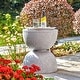 preview thumbnail 12 of 58, Glitzhome 18"H Modern MGO Faux Terrazzo Planter Stand Garden Stool