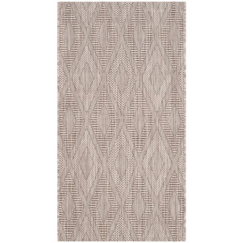 SAFAVIEH Courtyard Marolyn Indoor/ Outdoor Waterproof Patio Backyard Rug - 2' x 3'7" - Beige/Beige