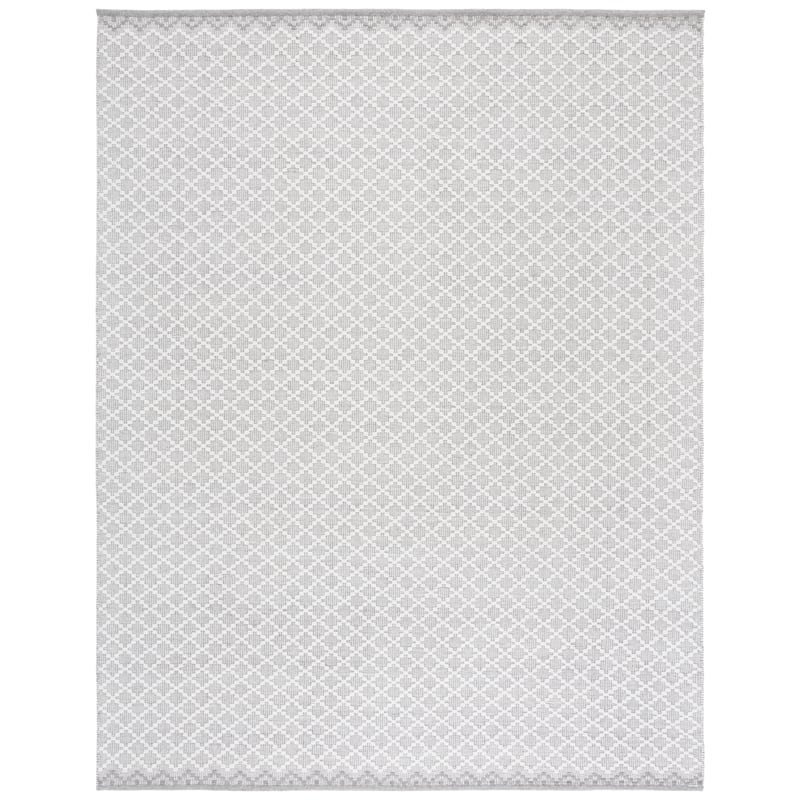 SAFAVIEH Hand-Woven Vermont Dedra Transitional Wool Rug - 8' x 10' - Grey/Ivory