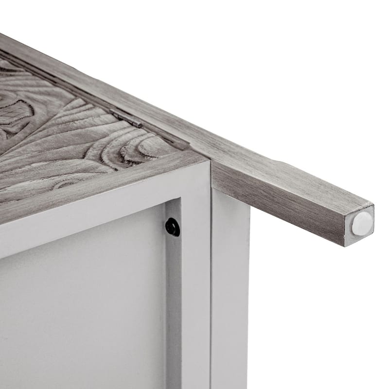 Light Grey 30.71 in. H Storage Cabinet with Shelves - 31.50" x 14.97"