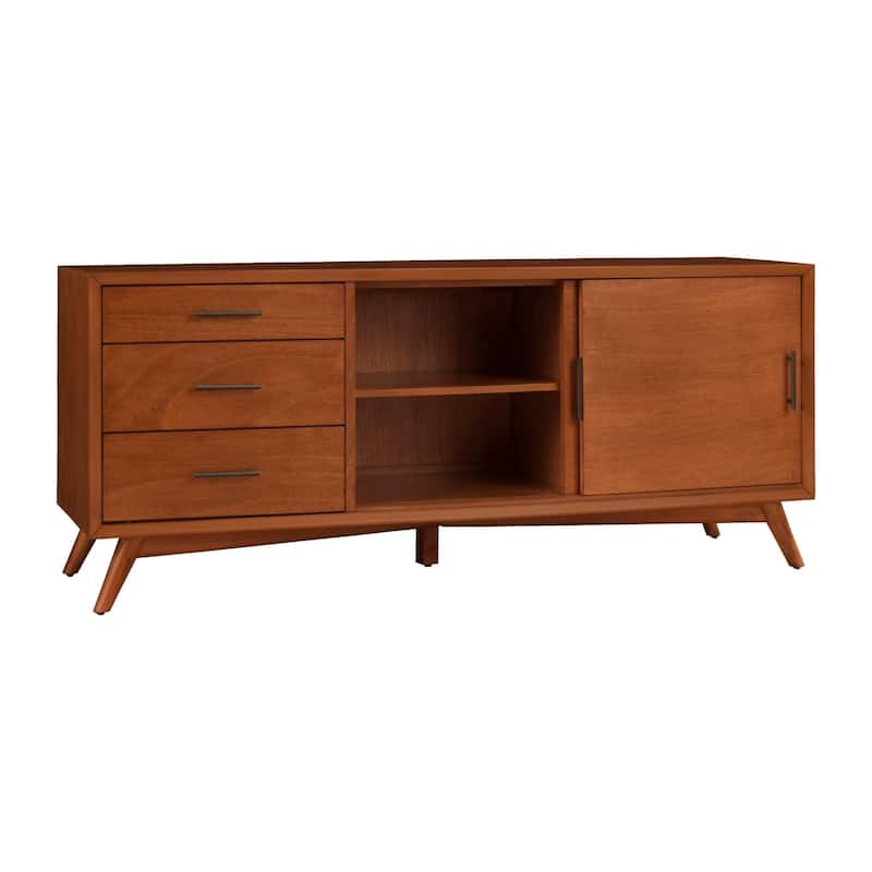 Alpine Furniture Flynn Large TV Console in Acorn Brown
