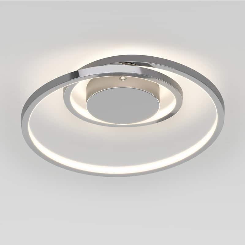 Artika Salto LED Integrated Flushmount, Chrome