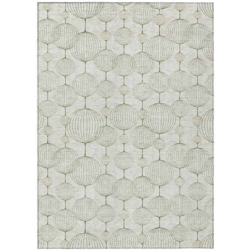 Machine Washable Indoor/ Outdoor Chantille Modern Decor Rug