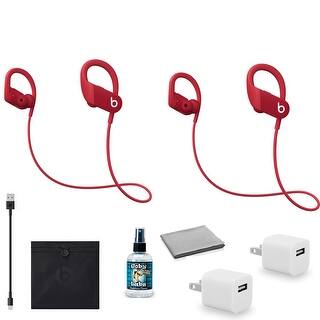 Beats By Dr Dre Powerbeats Wireless In Ear Headphones Red 2 Pack Overstock Beats By Dr Dre Powerbeats Wireless In Ear Headphones Red 2 Pack Overstock