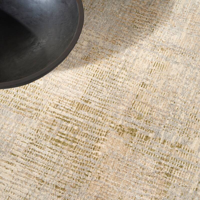 Calvin Klein CK089 Drift Indoor only Grey Abstract Area Rug