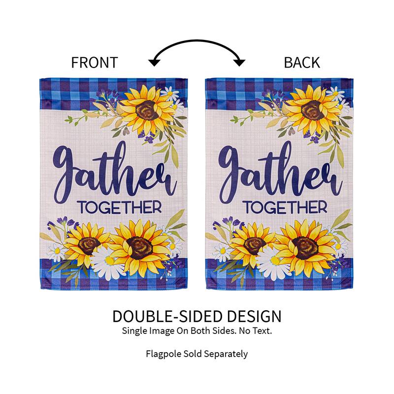 Gather Suede Garden Flag