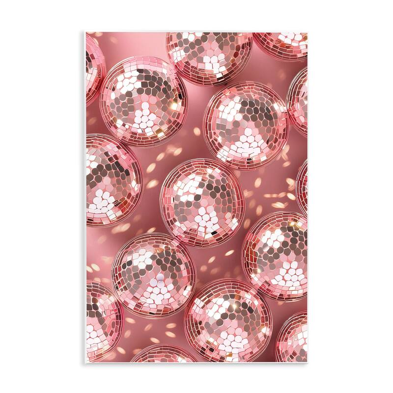 Stupell Disco Ball Shimmer Pattern Wall Plaque Art Design By LSR Design Studio - 13 x 19
