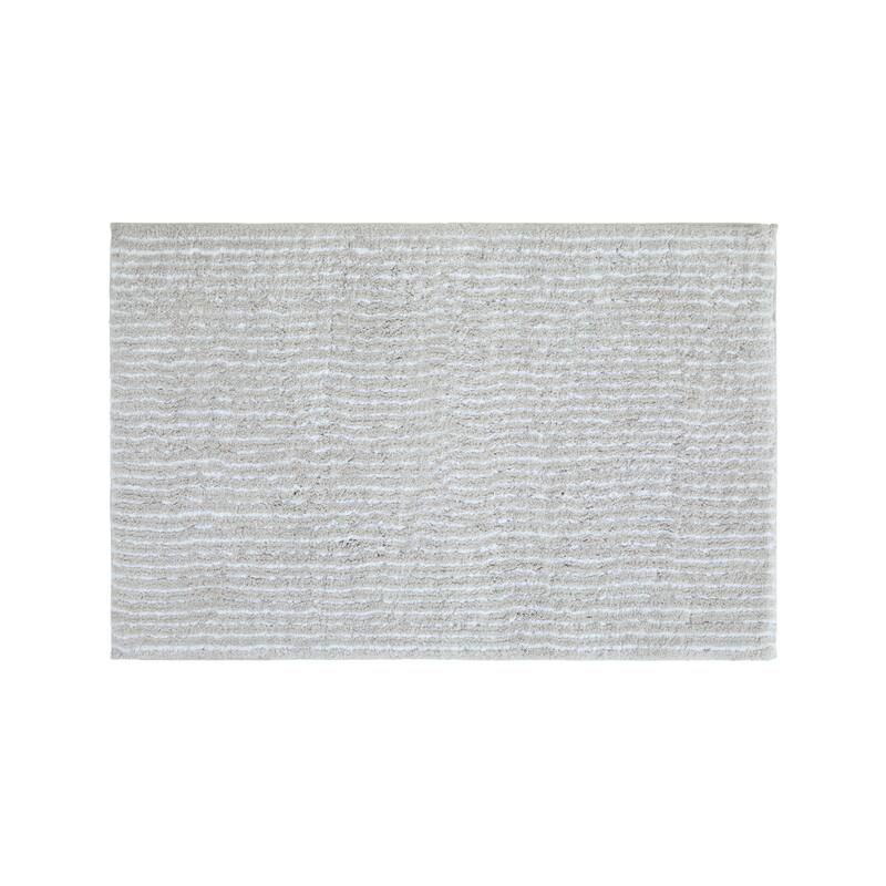 Becky Cameron 100% Cotton Pinstripe Patterned Bath Mat