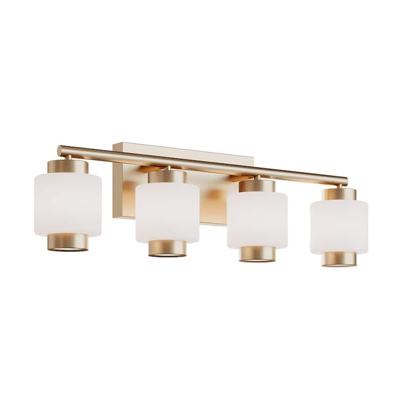 AFX SYDV2807LAJUD Sydney 4 Light 7" Wide Vanity Light - Light Antique Brass