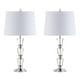 preview thumbnail 6 of 16, Aubrey 27" Crystal LED Table Lamp, Clear (Set of 2) by JONATHAN Y
