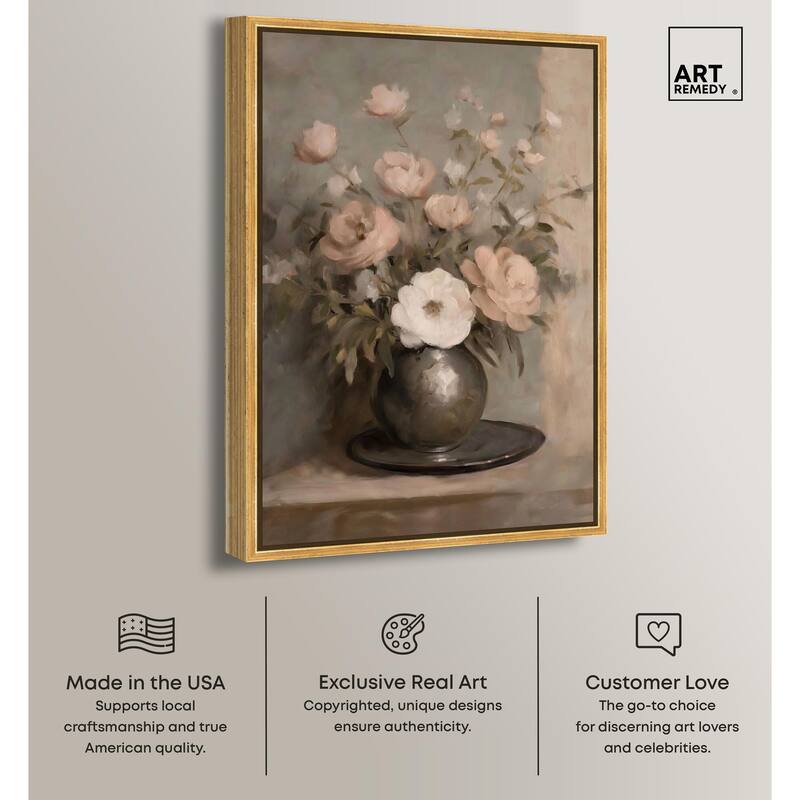 Porcelain Pink Canvas by Art Remedy