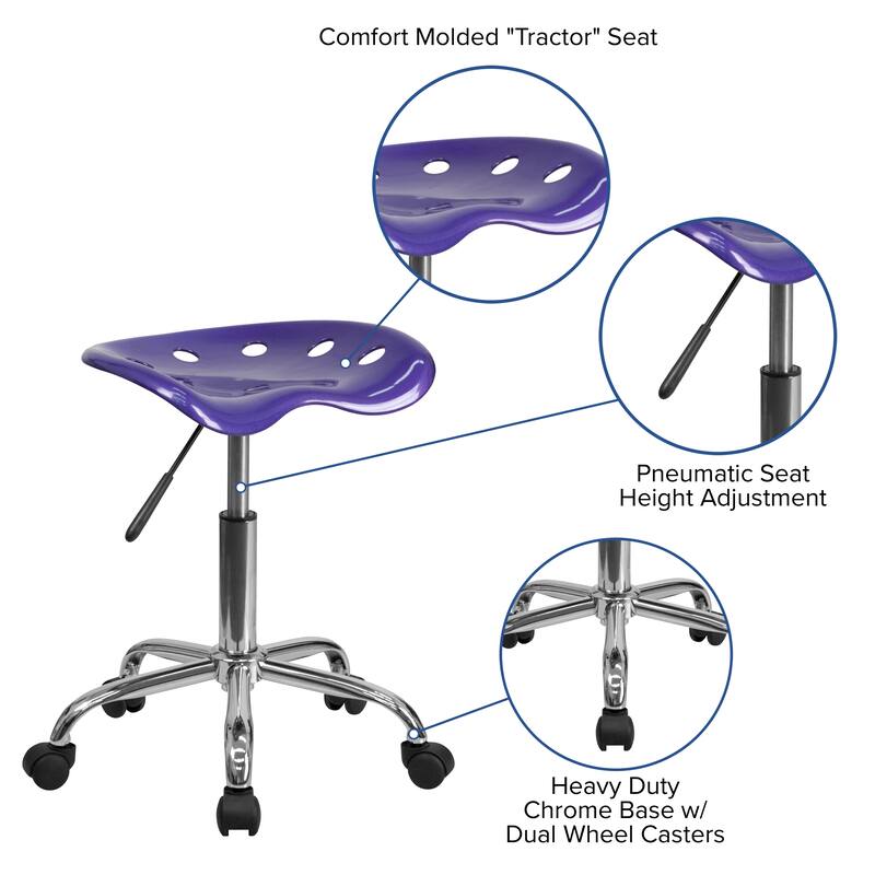 Vibrant Colored Tractor Stool